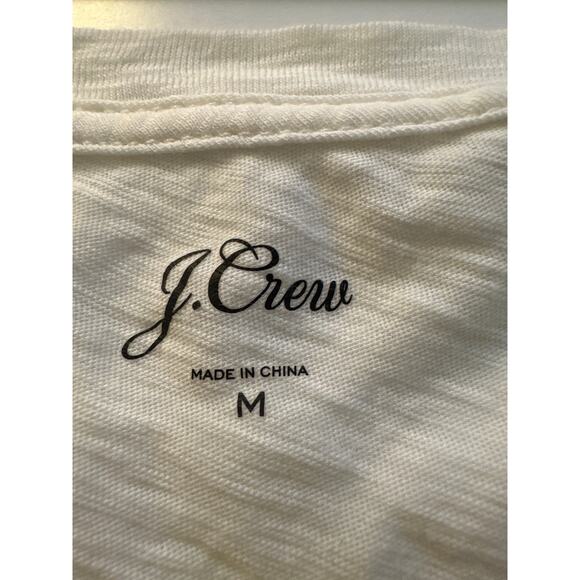 J.Crew Novelty Print Short Sleeve Tee Shirt Size Medium - Picture 4 of 5